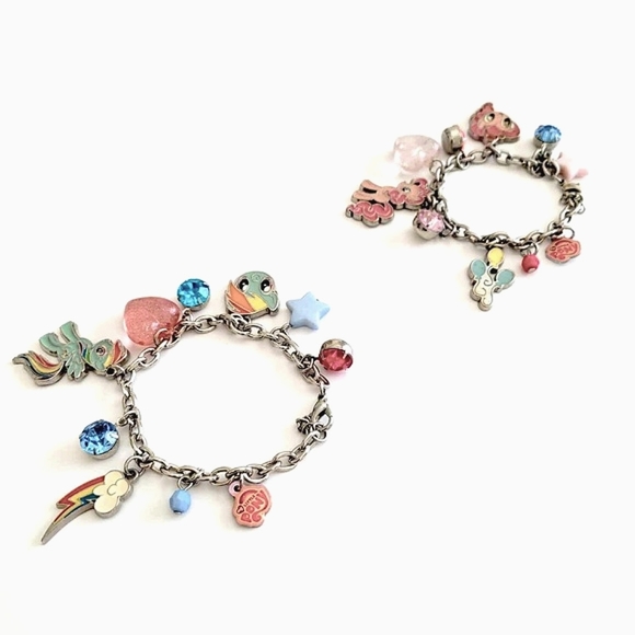 Two My Little Pony Twilight Sparkle Charm Bracelet Sets Pink & Green - Picture 5 of 9